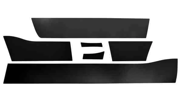 9751320BP – PUTCO Rocker Panel Molding, 12 Piece Black Stainless Steel